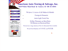 Tablet Screenshot of americantowingandsalvage.com
